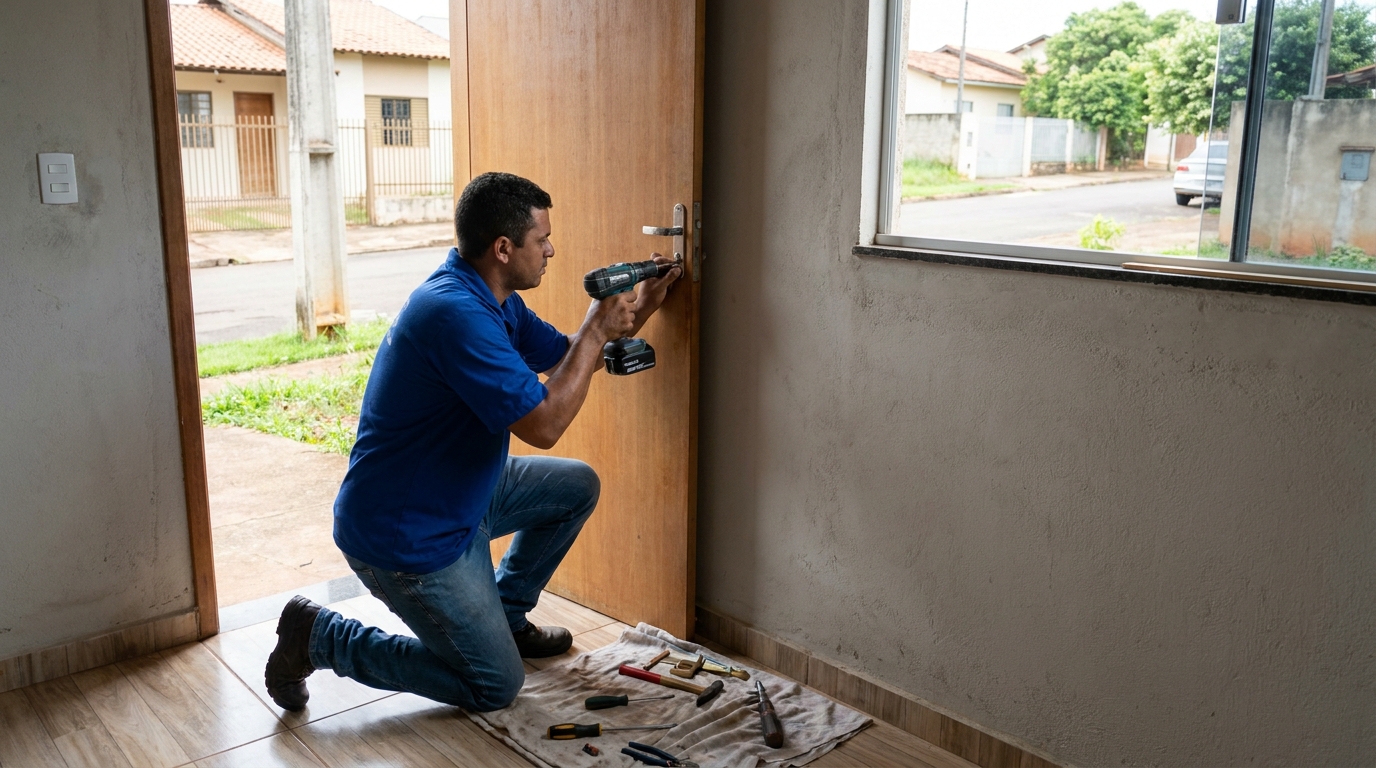 Instalação de Fechadura Residencial profissional na Cidade do Sol, Juiz de Fora‑MG
